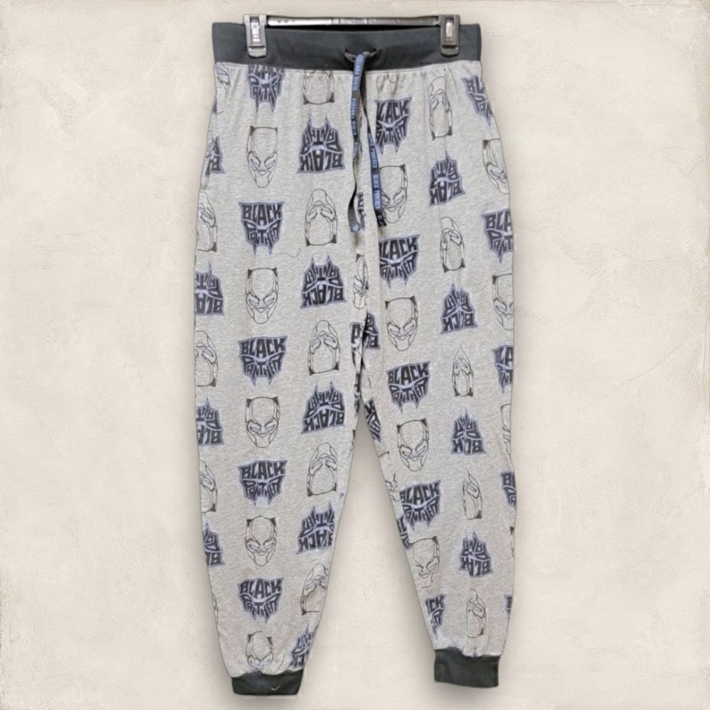 𝅺WOMEN'S MARVEL BLACK PANTHER LOUNGE PANTS, SIZE LARGE